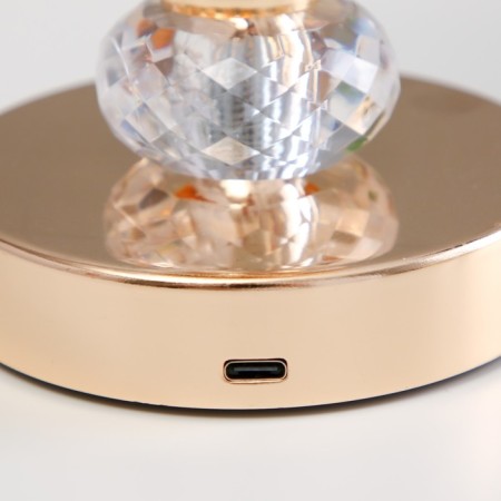 Table lamp sensory "Gaddy" LED 3W 3000-6000K USB AKB Dimmer gold 14x14x36 cm-7