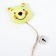 A toy for cats with cat mint and feathers "Bear", 10 cm, with a tambourine