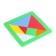 Puzzle "Tangram" 12 × 12 cm, mix