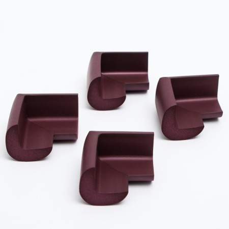 A set of protective pads on corners, 4 pcs., Brown color-2
