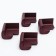 A set of protective pads on corners, 4 pcs., Brown color