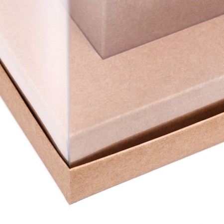 Box for flowers with a vase and PVC windows, folding, 16 x 23 x 16 cm, craft-2