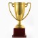 Cup 093, award figure, gold, plastic stand, 18.2 x 12 x 7.5 cm.