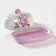 Maslek Dolyana "Rose", 17.2 × 12.4 × 8.5 cm, pink and white color