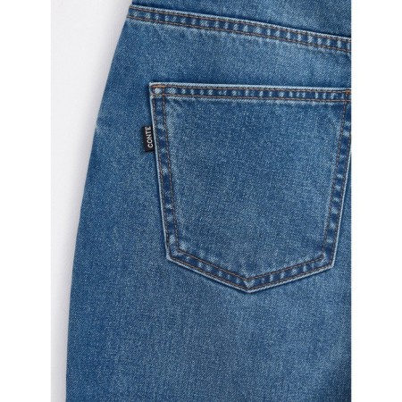 Women's jeans with a high landing CONTE Elegant Relaxed MOM, size S, MID Blue color-12