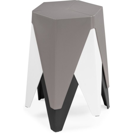 Stool Korner plastic, black 36x42x46 cm-7