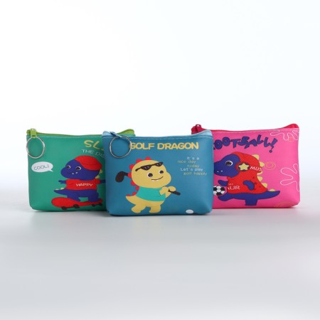 Children's wallet with a zipper, color mix-1