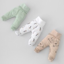 Ползунки детские KinDerLitto «Крошки-горошки», рост 62-68 см, 3 шт
