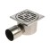Zein English, 100x100 mm, horizontal, d = 50 mm, corner production, stainless steel