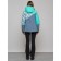 Ski jacket female, size 46, turquoise color