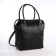 Women's bag with a zipper, with a cosmetic bag, black color