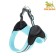 Super-furry harness with reflective firmware, girth 48-54 cm, blue
