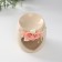 Aroma lamp ceramics "Heart with roses" beige 8x8x9 cm