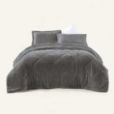 Leron bedspread, size 230x250 cm, gray