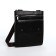 Male bag on lightning, terra dever, long belt, black color