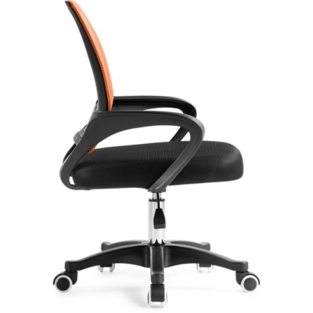 Computer chair Turin black/orange plastic/fabric, black/black 60x55x82 cm-3