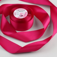 Satin tape, 50 mm × 23 ± 1 m, color amaranth No. 27
