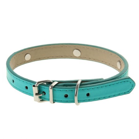 Neon collar with paws, 40 x 1.5 cm, blue-1