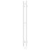 Room electrician Laris Prime Chec, 80x1200 mm, 2 crossbars, left, white