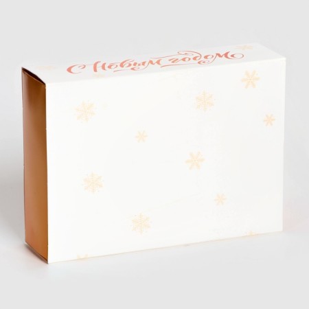 New Year. Box under 6 sweets "Mandarins", 13.7 x 9.8 x 3.8 cm, confectionery packaging-2