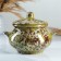 Ceramic Potioner for baking "Russian" 0.95l / 14x15cm, malachite