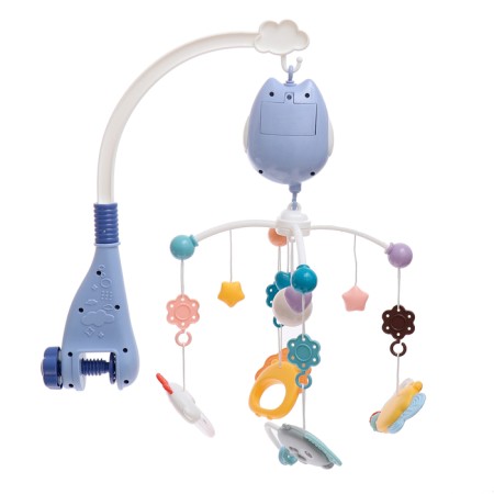 Mobile Musical "Owing Songs", on batteries, blue color-2