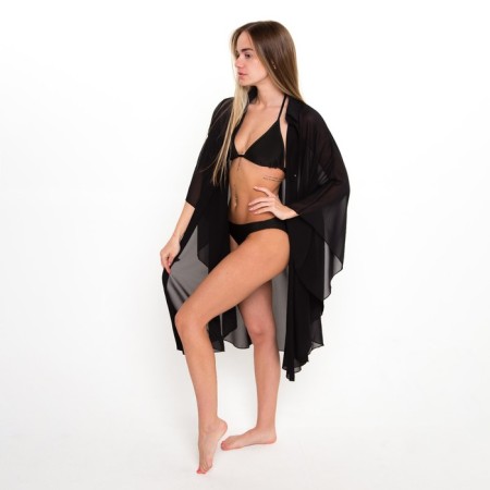 Tunic beach female, black color, size 48-3