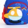Baby backpack on lightning, blue color