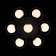 Ceiling EVOLUCE lamp. SL418.402.07. Galio. 7x60 watts, E27, 93x93x30 cm, black color