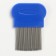 Comb-hats with long teeth, 8 x 5.5 cm, blue