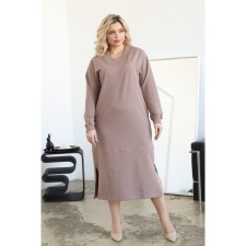 Female dress, size 50, beige color