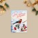 Mini postcard “everything will come true, make”, bullfinch, 10.5 x 7.5 cm, New Year