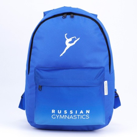The backpack "Gymnastics" Putin Team, 29 x 13 x 44 cm, lightning department, n/pocket, blue-2