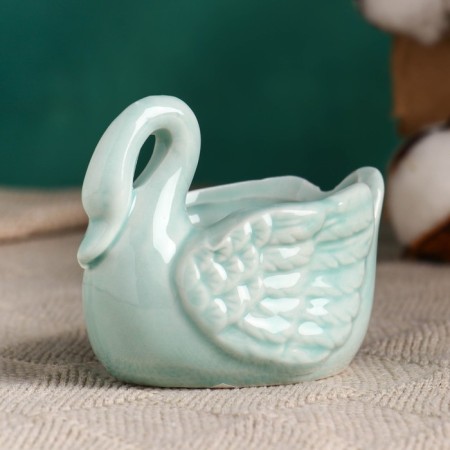Swans pot of 9x5x7cm, mix-2