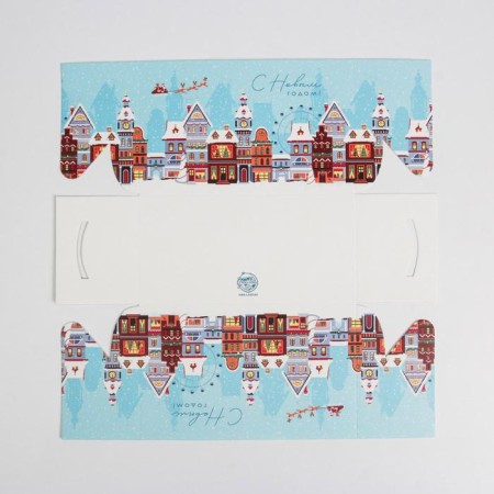 Capcake box "Holiday", 16 x 8 x 10 cm, New Year-4