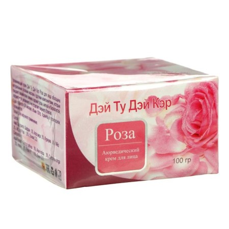 Face cream Ayurvedic Day Tu Tu Car Rose, moisturizing, 100 g