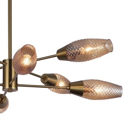 Lamp on the rod 8x60W E14, size 92.5x92.5x47 cm-2
