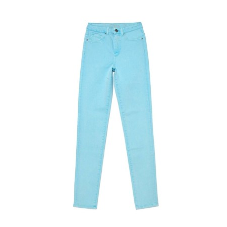 Women's jeans with a high landing CONTE Elegant Skinny, size M, color Washed Aqua Blue-2