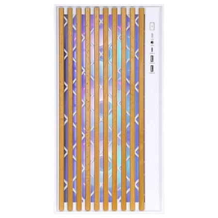 Корпус Formula TimberLine T0 белый без БП mATX 6x120mm 6x140mm 2xUSB3.0 audio-1