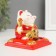 Plastic Plastic "White Mani-Neko in the Red Red robe" 8x8x8.2 cm