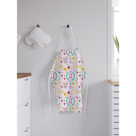 Apron kitchen with a photocrint "Cross-cuts", adjustable, size OS-1
