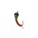 Mormyshka tungsten Marlin’s forest, 3.5 mm, 0.45 g, red 14, color BN, 15 pcs