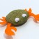 Krab cat toy from cat mint, 4 x 5 cm