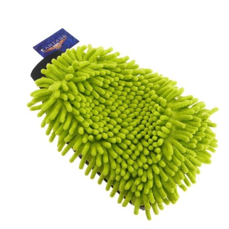 Cartage washing mittens, 25 × 19 cm, bilateral, green-gray