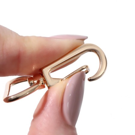 Metal carbine, 39 × 30 mm / 26 × 2 mm, 10 pcs, gold color-2