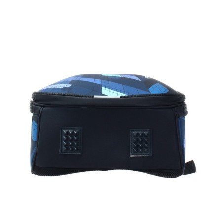 School backpack 38 x 30 x 16 cm, ergonomic back, stavia "quest", multicolor/blue-6