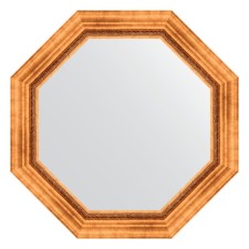 Mirror in the baguette frame, Roman gold 88 mm, 71x71 cm