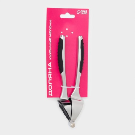 A press for garlic shapes shapes, 17 × 4.7 × 3.2 cm, working part 4 × 3 cm, stainless steel, silver color-6