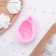 Mold "shell", silicone, 8.5 × 6 × 4.1 cm, pink color