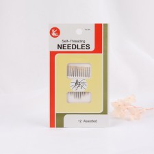 Sewing needles, d = 0.8 mm, with a golden ear, autonomous, 12 pcs